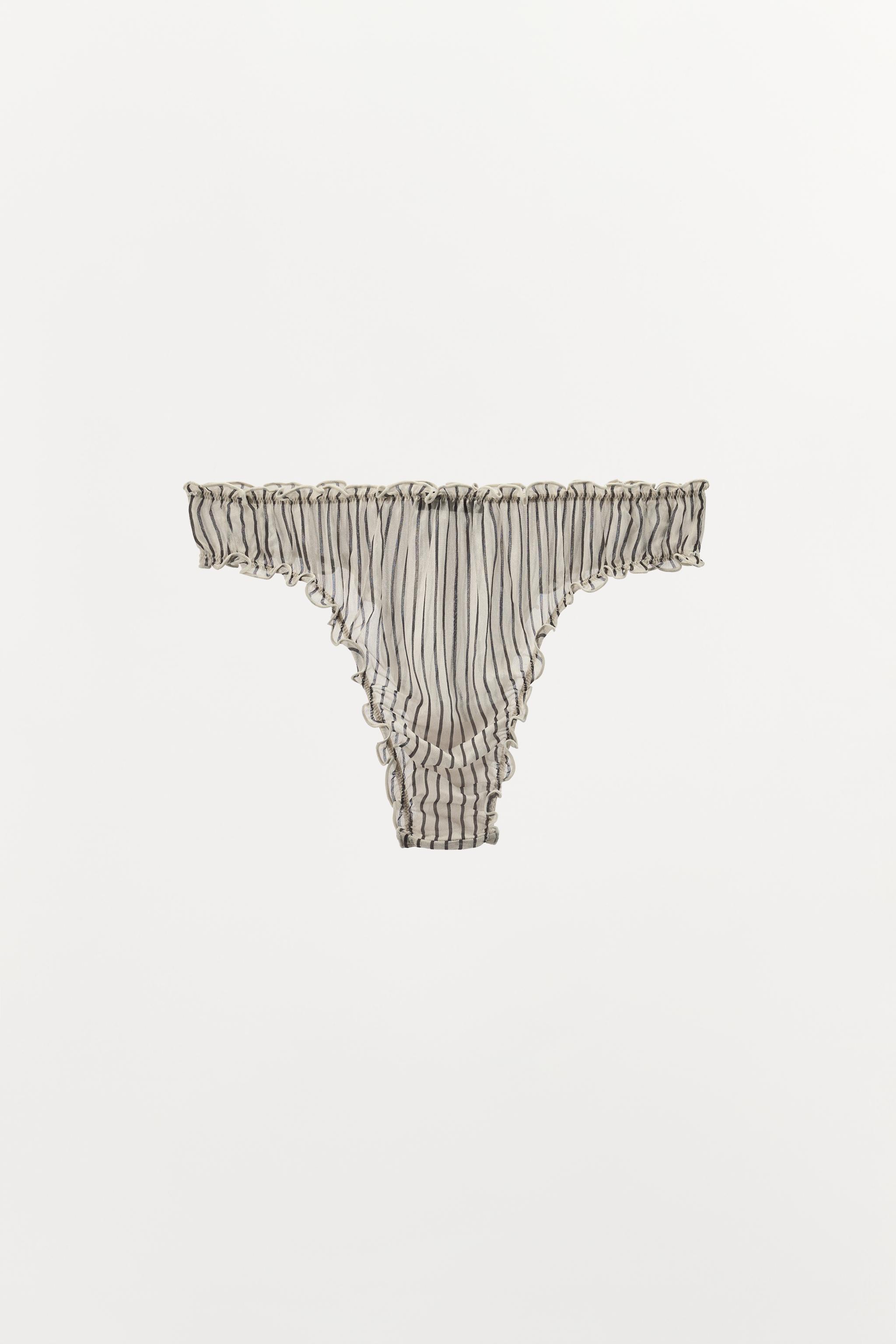 CULOTTE EN VISCOSE 100 % IMPRIMÉ À RAYURES
